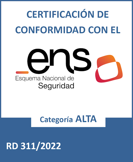 Certificado de conformidad con el ENS